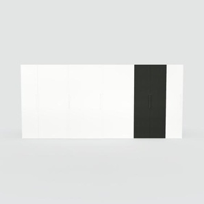 Kleiderschrank Weiß - Individueller Designer-Kleiderschrank - 504 x 232 x 71 cm, Selbst Designen, Böden/Kleiderlift/Kleiderstange