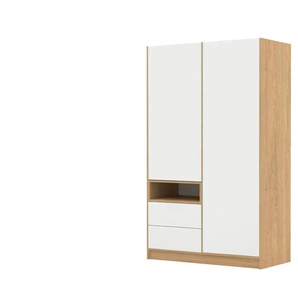 Kleiderschrank  White Oak ¦ holzfarben ¦ Maße (cm): B: 120,6 H: 200