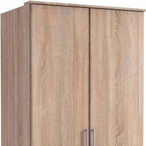 Kleiderschrank WIMEX Click Schränke Gr. B/H/T: 90 cm x 199 cm x 58 cm, 2 St., braun (struktureichefarben hell) Drehtürenschrank Kleiderschrank Schränke ohne Spiegel