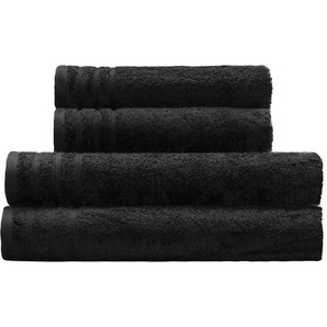 Kleine Wolke Handtuch Set Royal, (Set, 4-St), Uni Farben, als Handtuch 50/100 cm oder Duschtuch 70/140 cm erhältlich