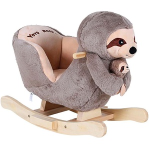 Knorrtoys® Schaukeltier Faultier Luis, mit Plüsch-Faultierbaby