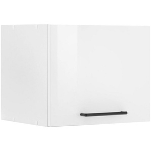 KOCHSTATION Klapphängeschrank KS-Tulsa 40 cm breit, mit 1 Klappe, schwarzer Metallgriff, MDF Front