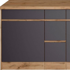 KOCHSTATION Kochinsel KS-Riesa, Breite 153 cm, Tiefe 100 cm, MDF-Fronten