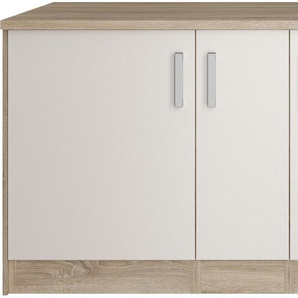 KOCHSTATION Kücheninsel KS-Toronto, Breite 153 cm, MDF-Fronten, Flaschenregal