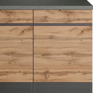 KOCHSTATION Unterschrank KS-Riesa Breite 120 cm, MDF-Fronten