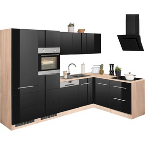 KOCHSTATION Winkelküche KS-Brindisi Stellbreite 290/170 cm, wahlweise mit E-Geräten und Induktion, mit MDF-Fronten