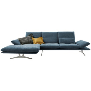 KOINOR Ecksofa aus Flachgewebe Francis ¦ blau ¦ Maße (cm): B: 314 H: 93 T: 159