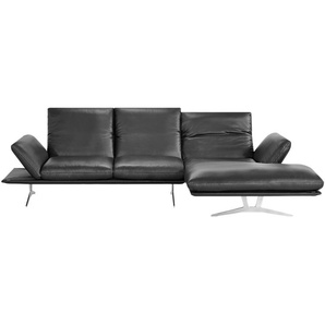 KOINOR Ecksofa  Francis ¦ schwarz ¦ Maße (cm): H: 93 T: 159