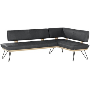 KOINOR Eckbank  Leder Dining System 4 ¦ grau ¦ Maße (cm): H: 88