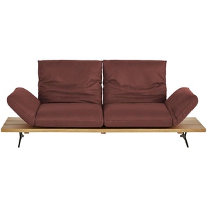 KOINOR Ledersofa  Marilyn ¦ rot ¦ Maße (cm): B: 232 H: 96 T: 90