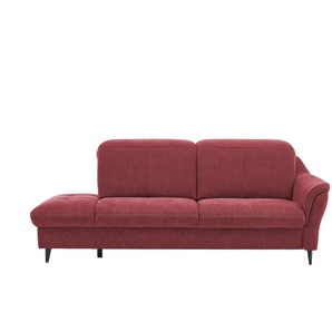 Kollektion Kraft Recamiere Ellen - rot - Materialmix - 219 cm - 102 cm | Möbel Kraft