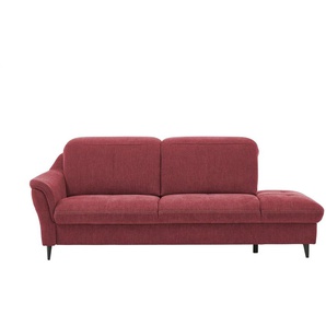 Kollektion Kraft Recamiere Ellen - rot - Materialmix - 219 cm - 103 cm - 102 cm | Möbel Kraft