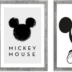 Komar Bild mit Rahmen Mickey Mouse, (2 St), maschinell