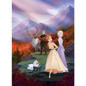 Komar Fototapete Frozen, Braun, Lila, Rot, Prinzessin, 184x254 cm, Fsc, Tapeten Shop, Fototapeten