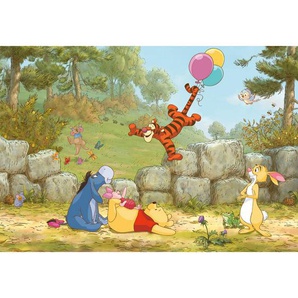 Komar Fototapete Winnie Pooh, Mehrfarbig, Papier, Kinder, 368x254 cm, Fsc, Made in Germany, Tapeten Shop, Fototapeten