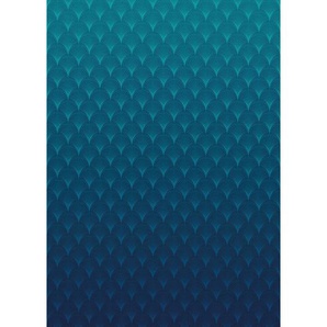 Komar Vliestapete, Blau, Abstraktes, 200x280 cm, Fsc, Tapeten Shop, Vliestapeten