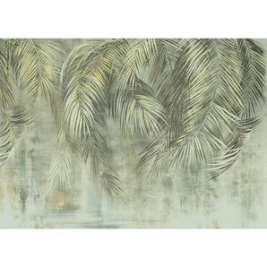 Komar Vliestapete, Blau, Grün, Weiß, Sträucher, 350x250 cm, Fsc, Tapeten Shop, Vliestapeten