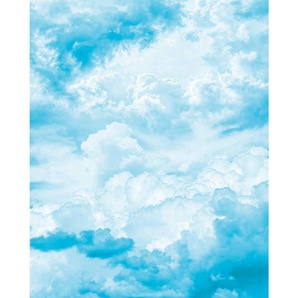 Komar Vliestapete, Blau, Weiß, Wolken, 200x250 cm, Fsc, Tapeten Shop, Vliestapeten