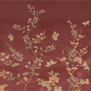 Komar Vliestapete, Grün, Rot, Weiß, Floral, 250x250 cm, Fsc, Tapeten Shop, Vliestapeten