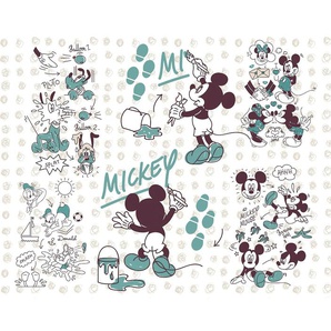 KOMAR Vliestapete Mickey and Friends Tapeten 350x280 cm (Breite x Höhe) Gr. B/L: 350 m x 280 m, Rollen: 1 St., bunt Vliestapeten