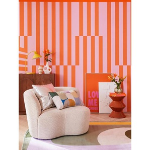 Komar Vliestapete Maximal Minimalism, Orange, Rosa, Abstraktes, 300x250 cm, FSC Mix, Tapeten Shop, Vliestapeten