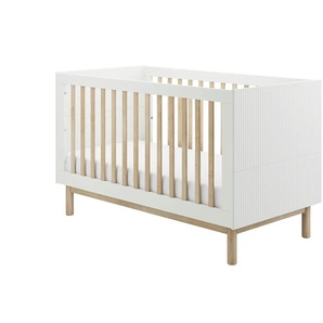Kombi-Kinderbett  Miloo - weiß - Materialmix - 75,2 cm - 87,4 cm | Möbel Kraft