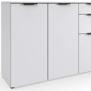 Kombikommode WIMEX Level by fresh to go Sideboards Gr. B/H/T: 122cm x 84cm x 41cm, 2 St., weiß 3-türig mit 2 Schubladen, soft-close Funktion, 122 cm breit, 84cm hoch