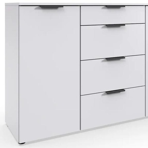 Kombikommode WIMEX Level by fresh to go Sideboards Gr. B/H/T: 135cm x 84cm x 41cm, 4 St., weiß 2-türig mit 4 Schubladen, soft-close Funktion, 135cm breit, 84cm hoch