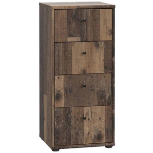 Xxxl Kommode, Dunkelbraun, Graubraun, Kunststoff, 4 Schubladen, 38.6x85.5x34.8 cm, Typenauswahl, Beimöbel erhältlich, stehend, Wohnzimmer, Kommoden & Sideboards, Kommoden