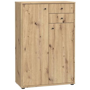 Xxxl Kommode, Eiche Artisan, Holzwerkstoff, 2 Fächer, 2 Schubladen, 73.7x111.1x34.8 cm, Typenauswahl, Beimöbel erhältlich, stehend, Wohnzimmer, Kommoden & Sideboards, Kommoden