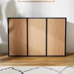 Kommode Eiche - Design-Lowboard: Türen in Eiche - Hochwertige Materialien - 118 x 79 x 34 cm, Selbst zusammenstellen