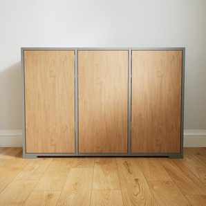 Kommode Eiche - Design-Lowboard: Türen in Eiche - Hochwertige Materialien - 118 x 81 x 34 cm, Selbst zusammenstellen