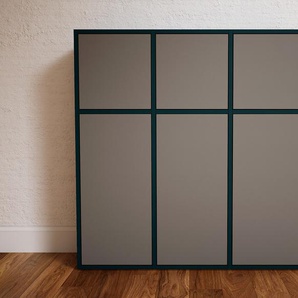 Kommode Grau - Design-Lowboard: Türen in Grau - Hochwertige Materialien - 118 x 117 x 34 cm, Selbst zusammenstellen