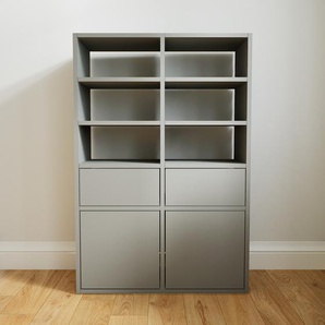 Kommode Grau - Lowboard: Schubladen in Grau & Türen in Grau - Hochwertige Materialien - 79 x 117 x 34 cm, konfigurierbar