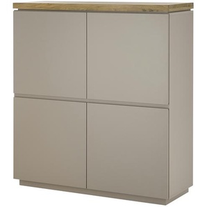 Sideboard - grau - Materialmix - 113 cm - 123 cm - 40 cm | Möbel Kraft