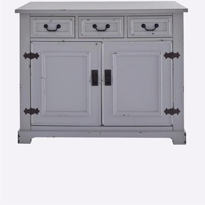 Kommode HEINE HOME Sideboards Gr. B/H/T: 95cm x 77cm x 33cm, grau (grau-gewischt)