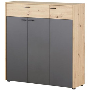 Kommode - holzfarben - Materialmix - 115 cm - 119,5 cm - 35 cm | Möbel Kraft