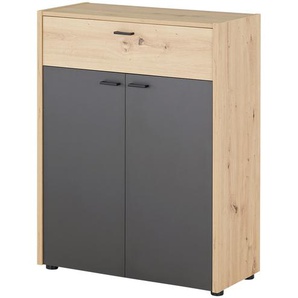 Kommode - holzfarben - Materialmix - 78 cm - 100,5 cm - 35 cm | Möbel Kraft