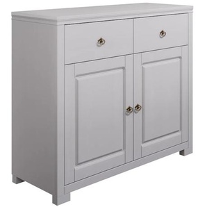 Kommode HOME AFFAIRE Gotland Sideboards Gr. B/H/T: 102cm x 89cm x 40cm, weiß/gewachst, 2 St., beige (natur) aus massiver Kiefer, mit 2 Schubladen, FSC, Breite 102 cm