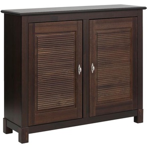 Kommode HOME AFFAIRE Rauna Sideboards braun (dunkelbraun) Breite 118 cm, aus massiver Kiefer