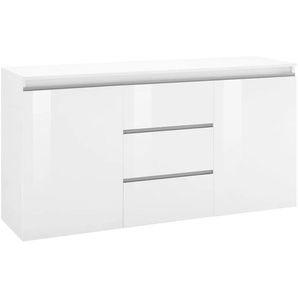 Kommode INOSIGN Magic, Kommode, Schrank, Kredenz Sideboards weiß Sideboards mit 2 Türen und 3 Schubkästen Hochglanz lackiert (BTH) 150x40x81 cm