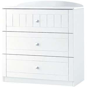 Kommode  Nordic White ¦ weiß ¦ Maße (cm): B: 90 H: 99 T: 45