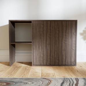 Kommode Nussbaum - Design-Lowboard: Türen in Nussbaum - Hochwertige Materialien - 115 x 79 x 34 cm, Selbst zusammenstellen