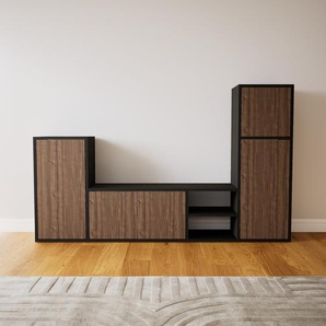 Kommode Nussbaum - Design-Lowboard: Türen in Nussbaum - Hochwertige Materialien - 192 x 117 x 34 cm, Selbst zusammenstellen