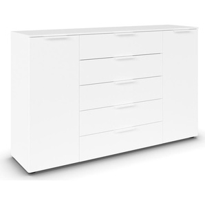 Kommode RAUCH Flipp Sideboards Gr. B/H/T: 160cm x 100cm x 42cm, 5 St., weiß (alpinweiß) 2-türig mit 5 Schubladen und Soft-Close-Funktion in zwei Breiten