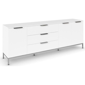 Kommode RAUCH Flipp Sideboards Gr. B/H/T: 200cm x 72cm x 42cm, 3 St., weiß (alpinweiß) 3-türig mit 3 Schubladen und Soft-Close-Funktion