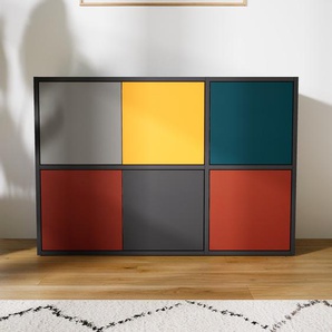 Kommode Terrakotta - Design-Lowboard: Türen in Terrakotta - Hochwertige Materialien - 115 x 79 x 34 cm, Selbst zusammenstellen