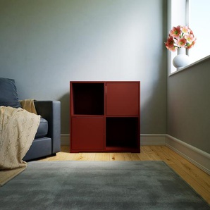 Kommode Terrakotta - Design-Lowboard: Türen in Terrakotta - Hochwertige Materialien - 79 x 81 x 34 cm, Selbst zusammenstellen