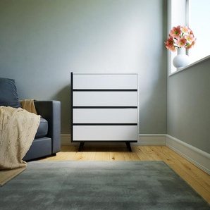 Aktenschrank Weiß - Flexibler Büroschrank: Schubladen in Weiß - Hochwertige Materialien - 77 x 91 x 34 cm, Modular