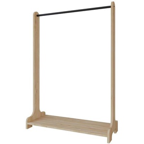 Kompaktgarderobe - holzfarben - Materialmix - 89 cm - 128 cm | Möbel Kraft